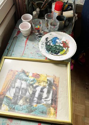 atelier de peinture de Genevieve Roubaud